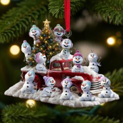 Alternative view of Snowman Family Ornament - Personalized Gifts For Family 04tgti300825
