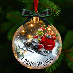 Snowmobile Adventure Christmas Ornament - Personalized Gifts For Fans 03paqn250925