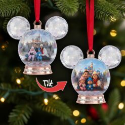 Sparkle Globe Christmas Lenticular Ornament - Personalized Custom Photo Gifts For Family 07NALU240925