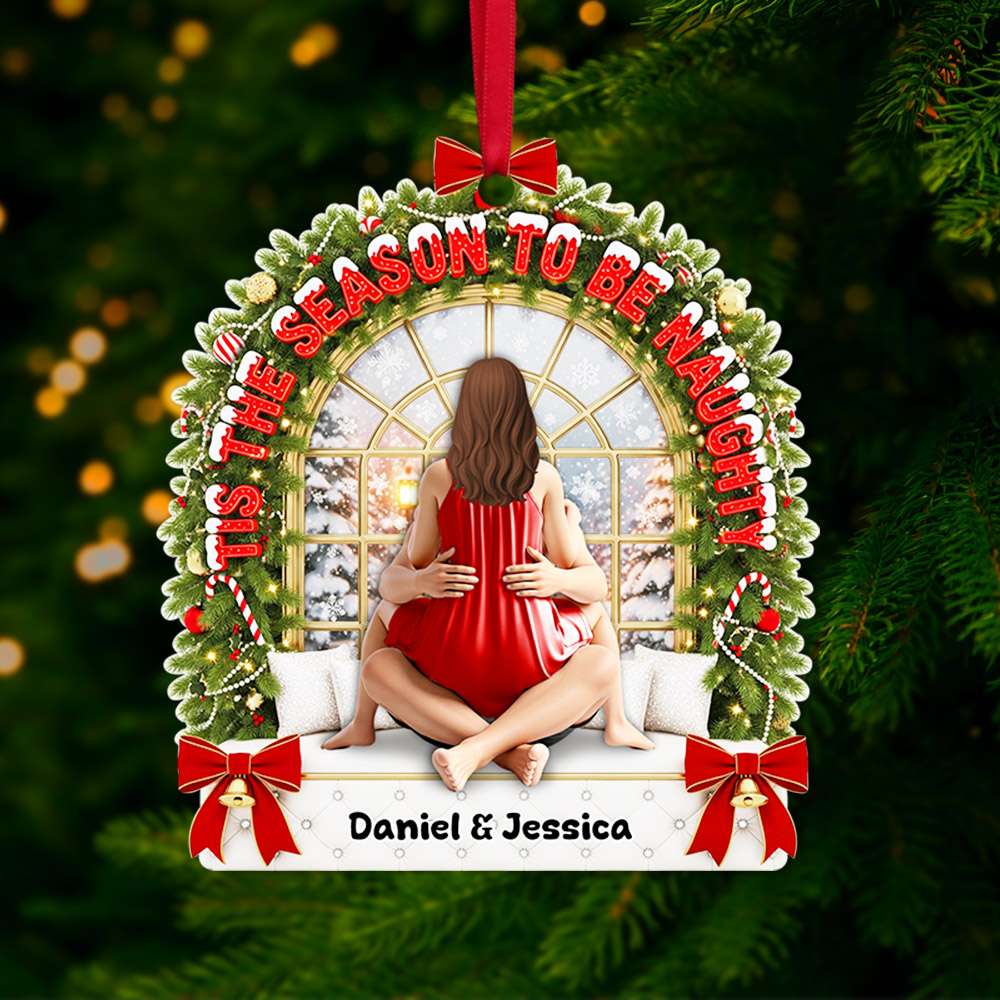 Alternative view of Spicy Couple Ornament - Personalized Christmas Gifts For Couple 04OHLU110825