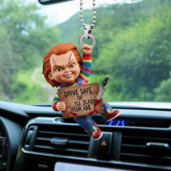 Alternative view of Spooky Characters Funny Gifts For Horror Fans Car Ornament 03qhtn290825