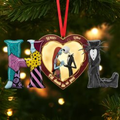 Spooky Couple Ornament - Custom Letter Gifts For Couple 01hyti021025