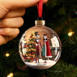 Spooky Couple Ornament - Personalized Gifts For Couple 02pgti300825