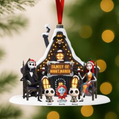 Spooky Family Christmas Ornament - Personalized Gifts For Family 03ohqn171025