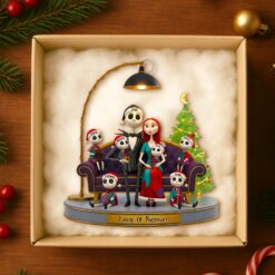 Alternative view of Spooky Family Christmas Ornament Personalized Gifts For Family 04OHDT241025