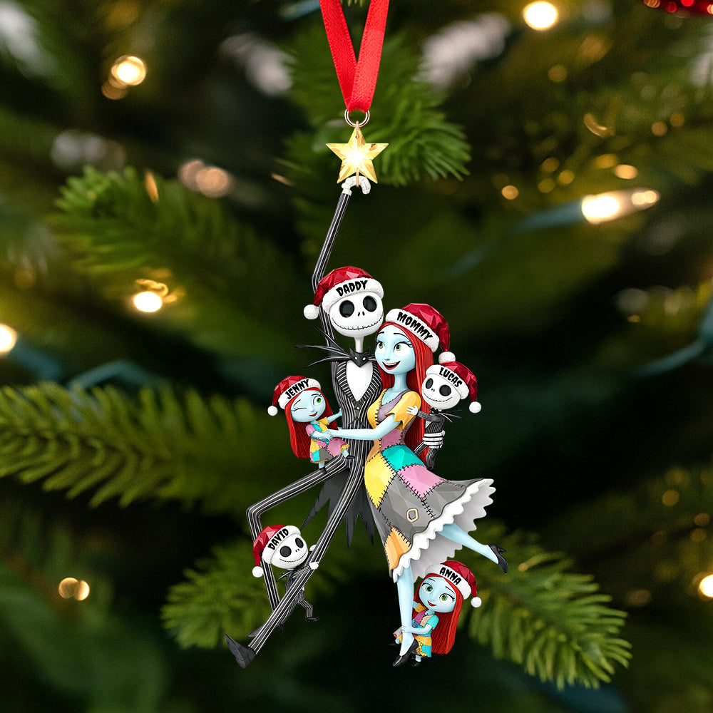 Spooky Playful Family Tree Ornament, Personalized Gifts For Family 03qhtn260925