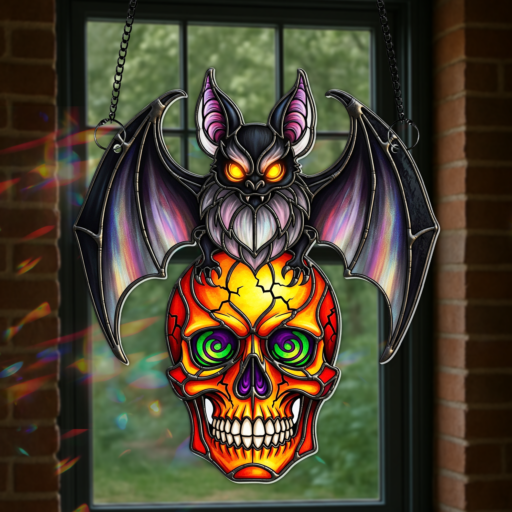 Spooky Suncatcher - Personalized Gifts For Horror Lovers 05hulu300725