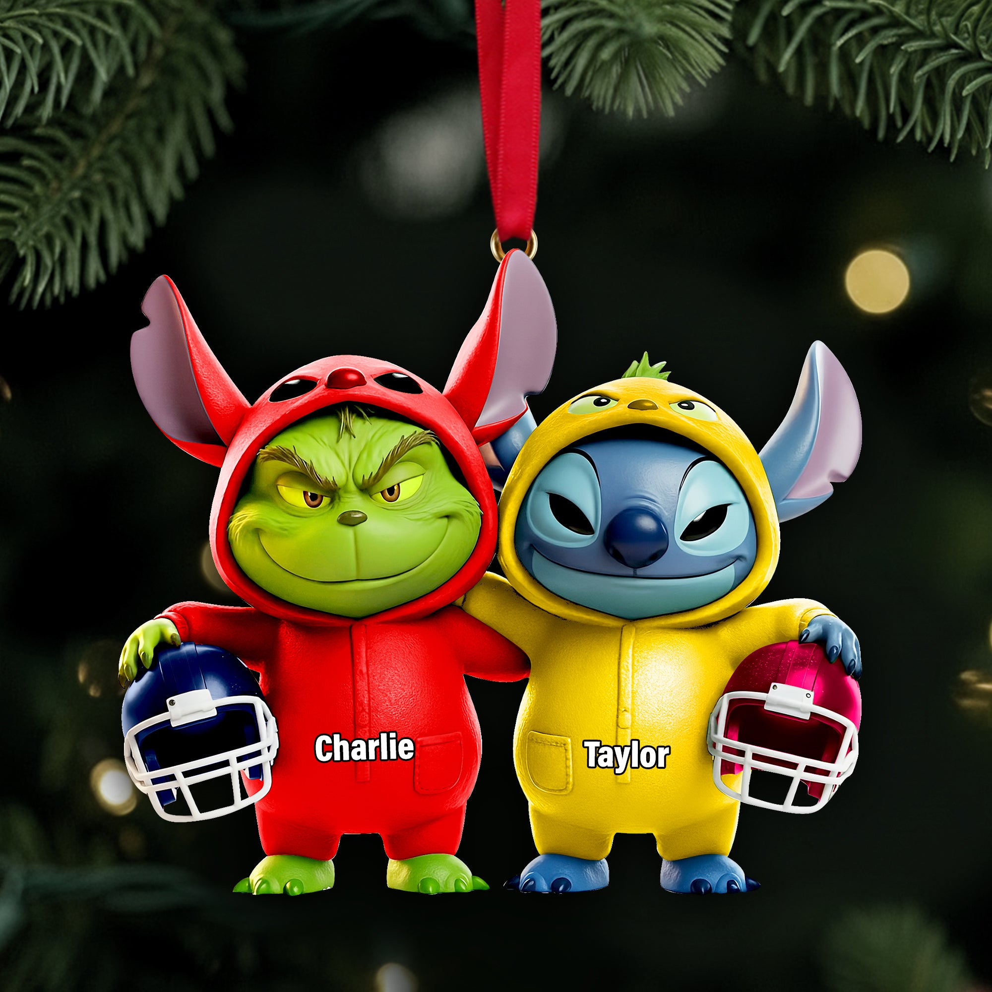 Alternative view of Sport Lover Friends Ornament - Personalized Gift For Besties Christmas Ornament 08OHLU031125