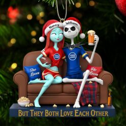 Sporty Couple Christmas Ornament - Personalized Gifts For Couple 03huti281025