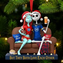 Alternative view of Sporty Couple Christmas Ornament - Personalized Gifts For Couple 03huti281025