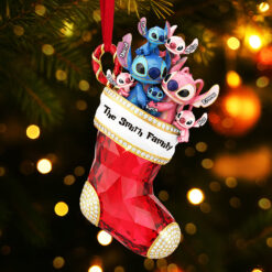 Alternative view of Stocking Family Ornament - Personalized Gifts For Family Christmas Ornament 01OHTA260925