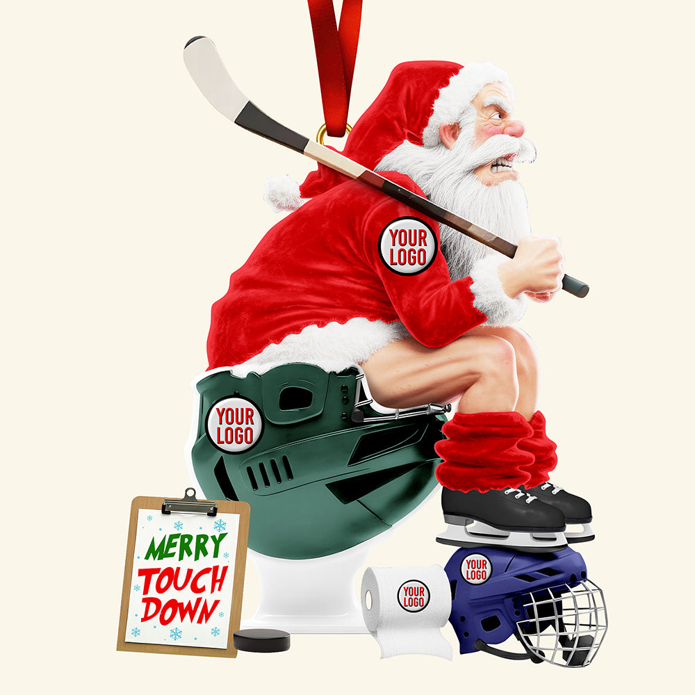 Alternative view of Strong Rivalry Hockey Ornament – Personalized Christmas Gifts
