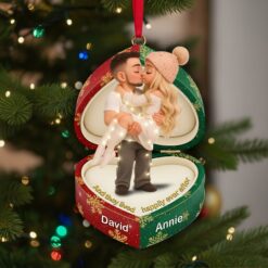 Sweet Box Couple Ornament - Personalized Custom Photo Gift For Couples 08PGLU240925