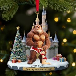 Alternative view of Tale As Naughty As Time Ornament - Personalized Christmas Gift For Couples 01OHLU190925