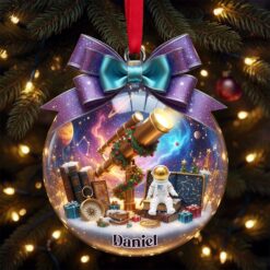 Alternative view of Telescope Night Sky Ornament - Personalized Gifts For Astronomy Lovers 05PALU071025