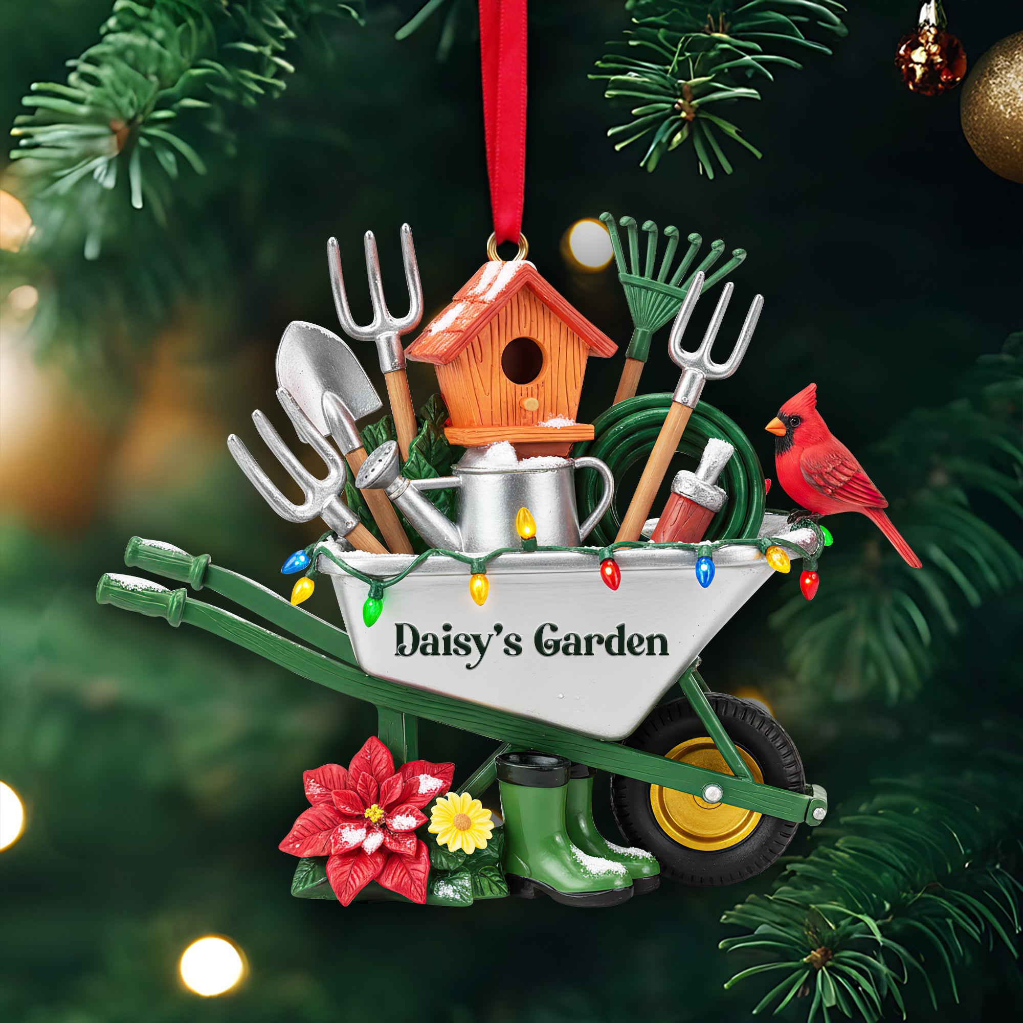 Alternative view of The Gardener's Tool Caddy Ornament - Personalized Christmas Gifts For Gardeners 06HULU230925