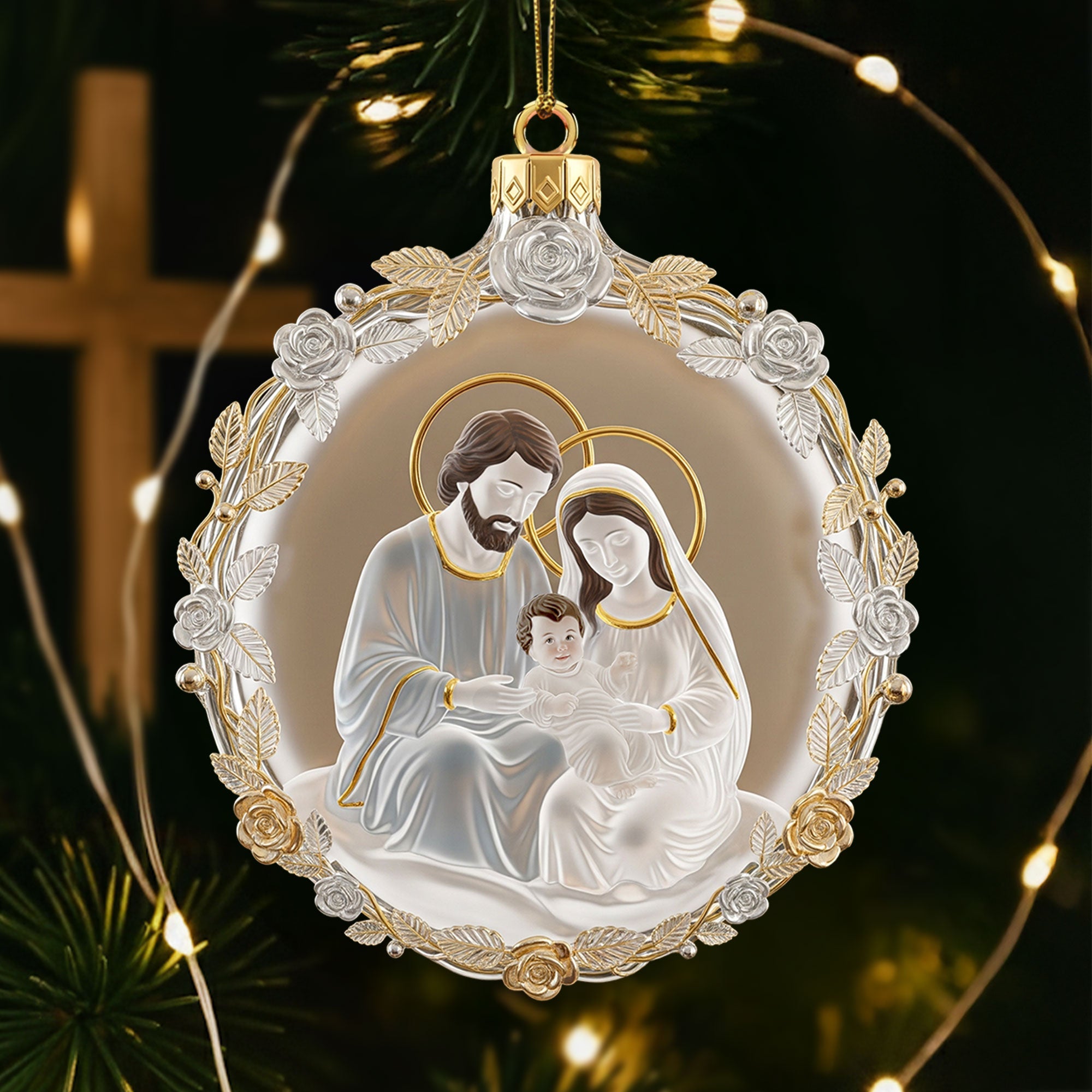 The Holy Family Ornament - Gifts For Family 01pati080925