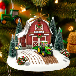 Alternative view of Tractor House Ornament Christmas Personalized Gifts for Tractor Lovers 01TGDT090825