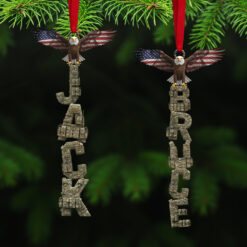 Alternative view of Veteran Alphabet Acrylic Ornament, Personalized Gifts For Christmas 01tgta271025