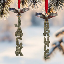 Veteran Alphabet Acrylic Ornament, Personalized Gifts For Christmas 01tgta271025
