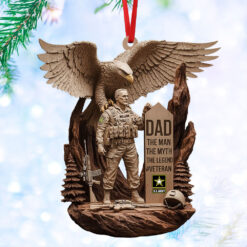 Veteran Ornament - Personalized Gift For Public Service Officer Christmas Ornament 04TGTI301025