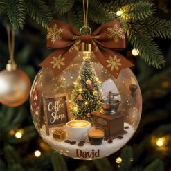 Alternative view of Vintage Coffee Ornament - Personalized Gifts For Coffee Lovers 01palu041125