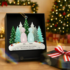 Alternative view of Walking Together Christmas Ornament - Personalized Gifts For Friends 02naqn111025
