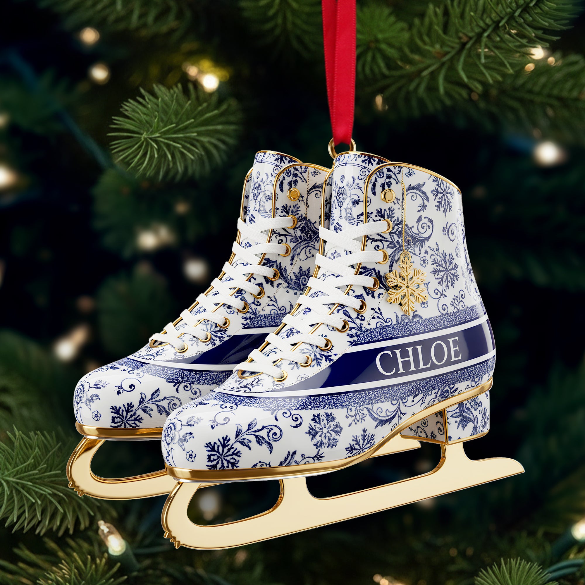 Alternative view of Winter Skating Ornament - Personalized Gifts For Ice Skating Lovers 05PGLU241025