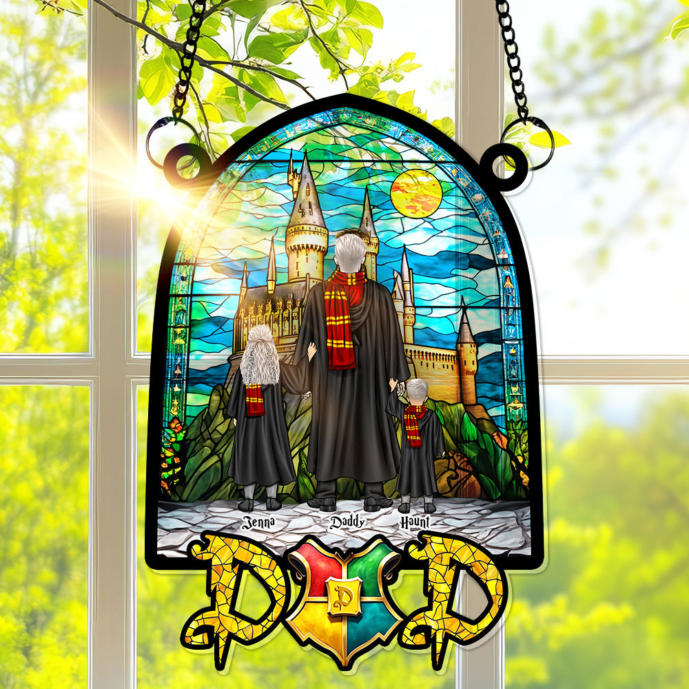 Alternative view of Wizard Dad Suncatcher Ornament - Personalized Gifts For Dad 02HULU270325TM