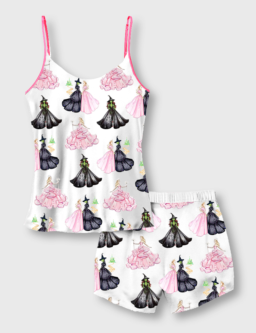 Women's Wicked Print Camisole Satin Pajama Set