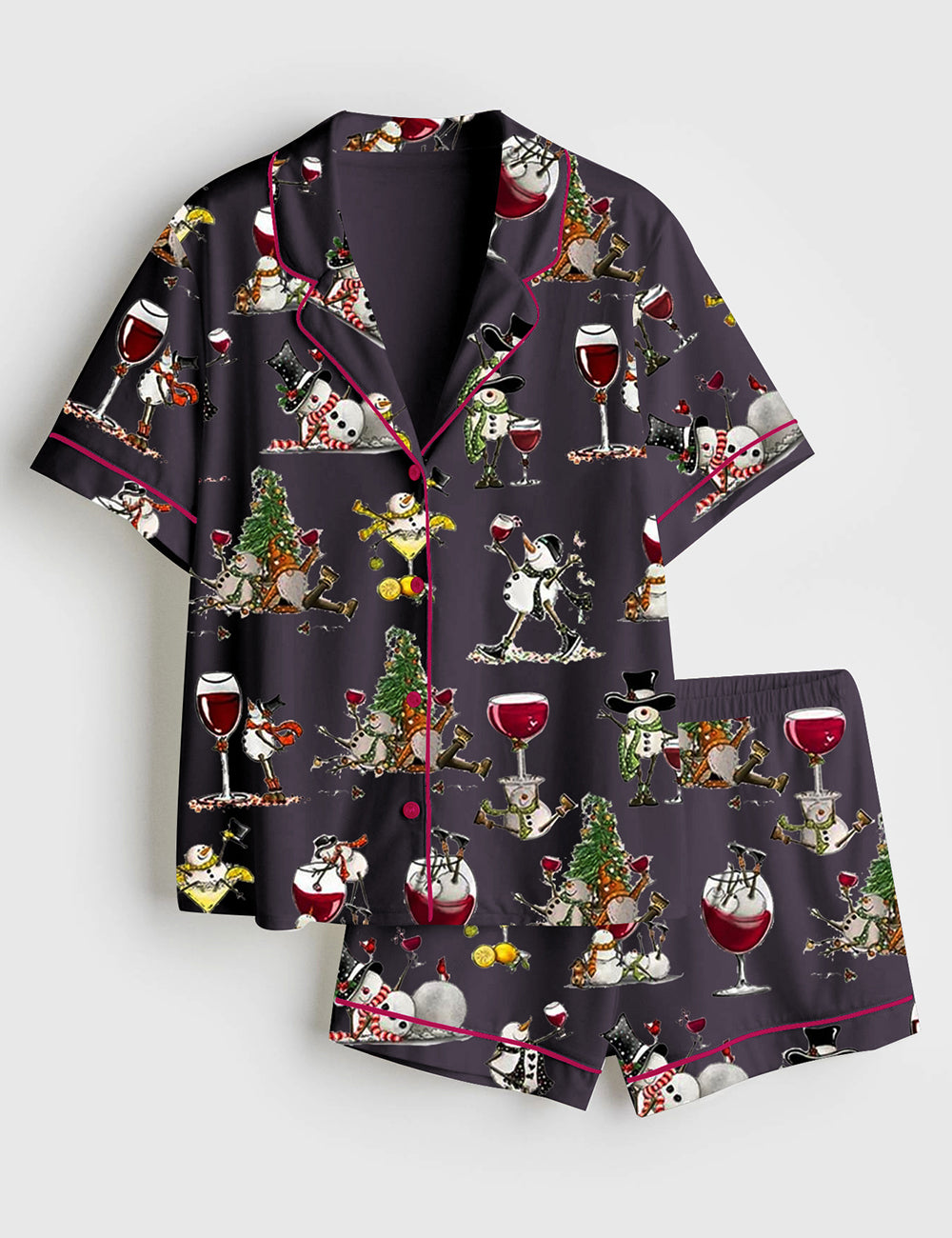 Alternative view of Women's Winey Snowman Christmas Pajama Set