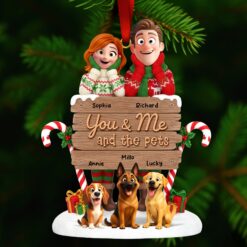 You & Me Acrylic Ornament - Personalized Gifts For Pet Lovers 01toqn231025