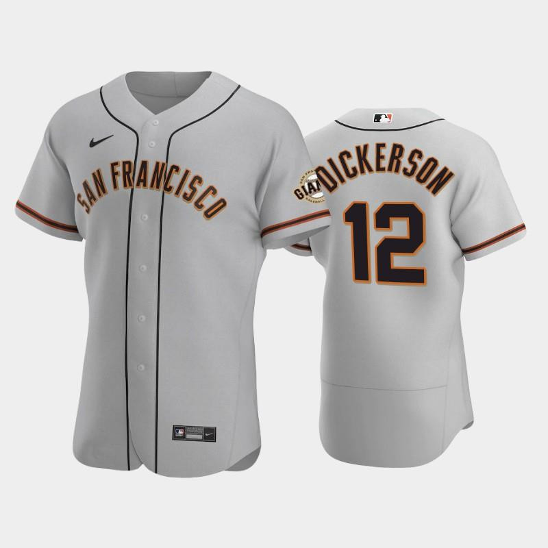12 Alex Dickerson Gray Road San Francisco Giants Jersey Jersey 