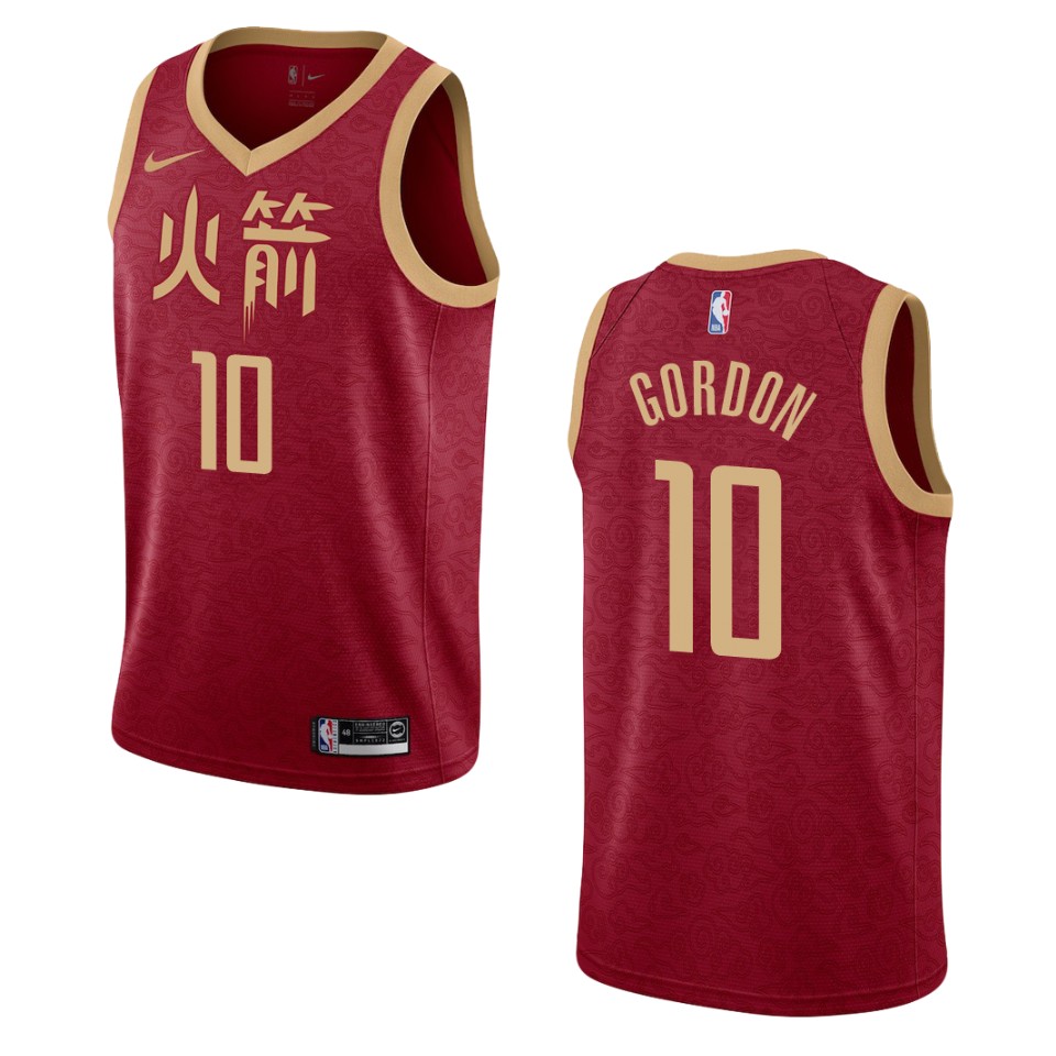 2019-20 Men Houston Rockets #10 Eric Gordon City Swingman Jersey - Red