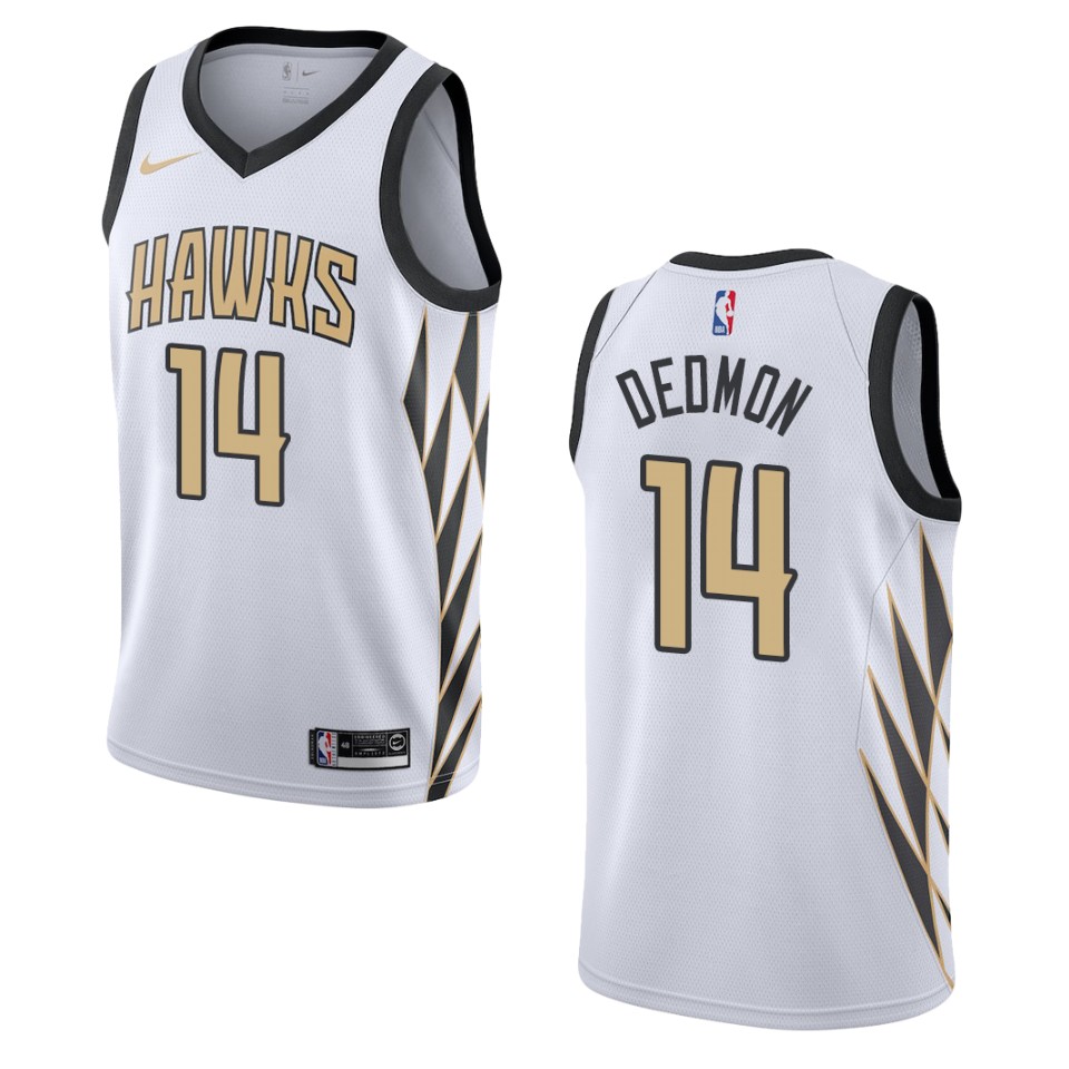 2019-20 Men's Atlanta Hawks #14 Dewayne Dedmon City Swingman Jersey - White