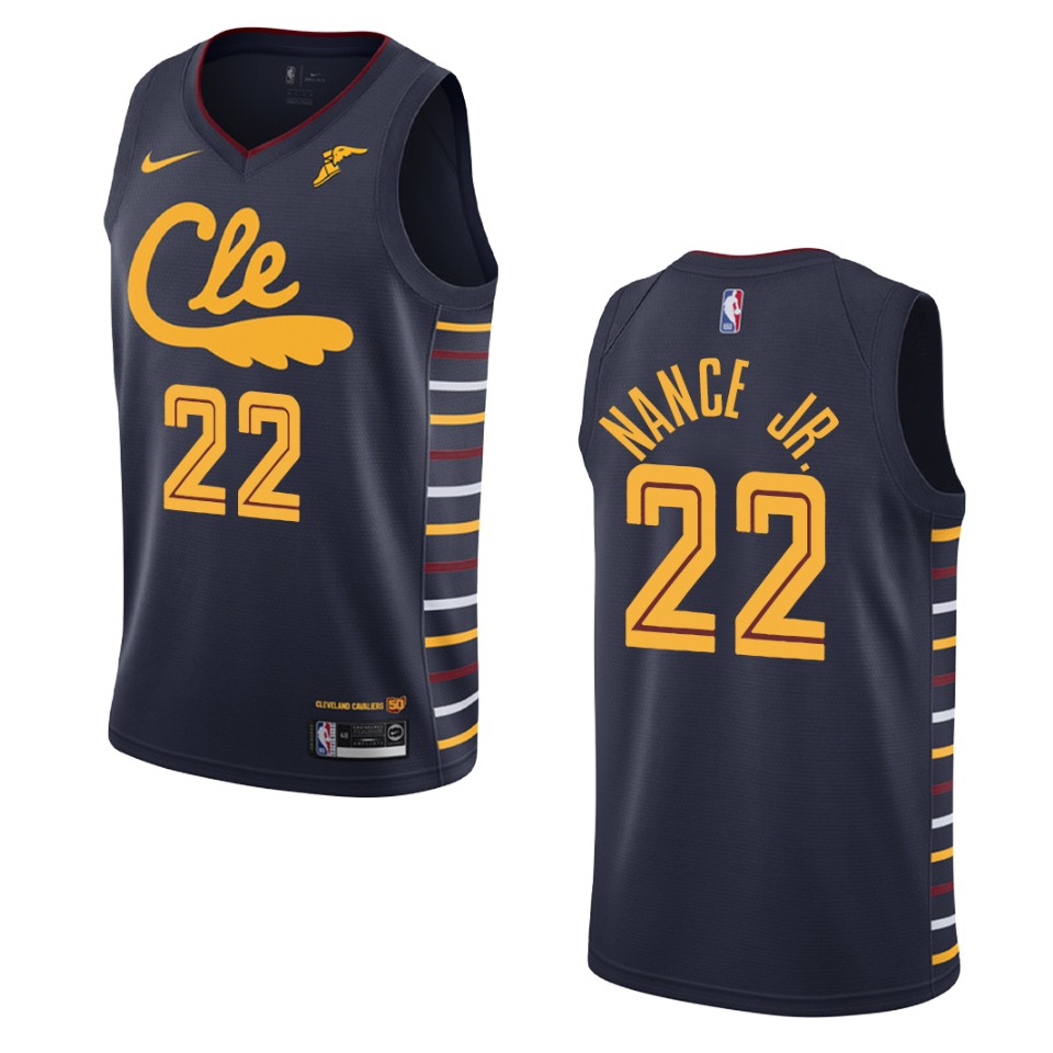 2019-20 Men's Cleveland Cavaliers #22 Larry Nance Jr. City Swingman Jersey - Navy