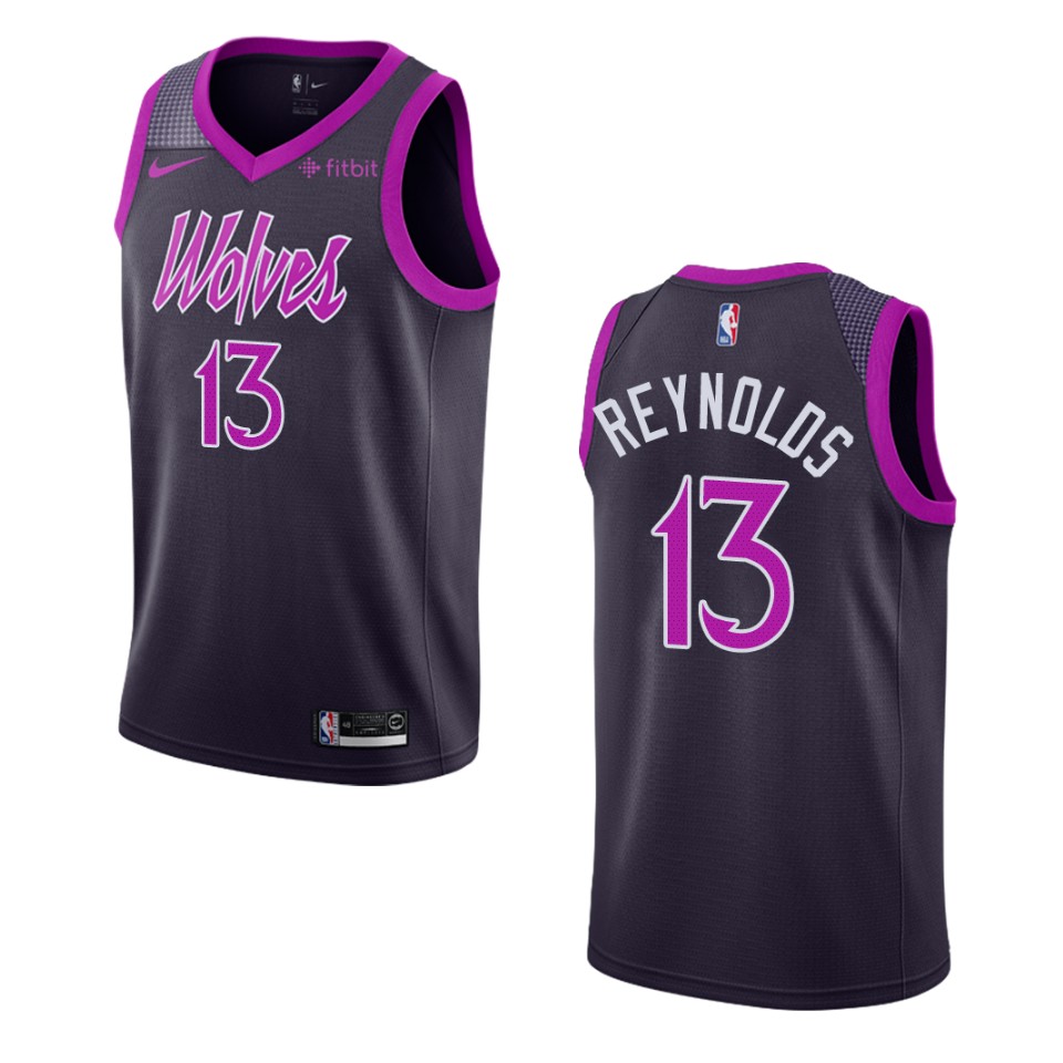 2019-20 Men's Minnesota Timberwolves #13 Cameron Reynolds City Swingman Jersey - Purple