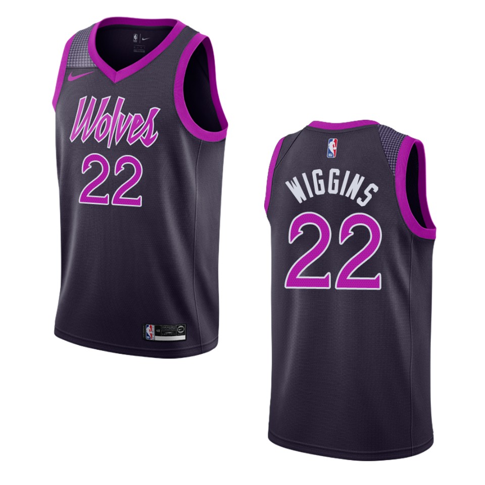 2019-20 Men's Minnesota Timberwolves #22 Andrew Wiggins City Swingman Jersey - Purple