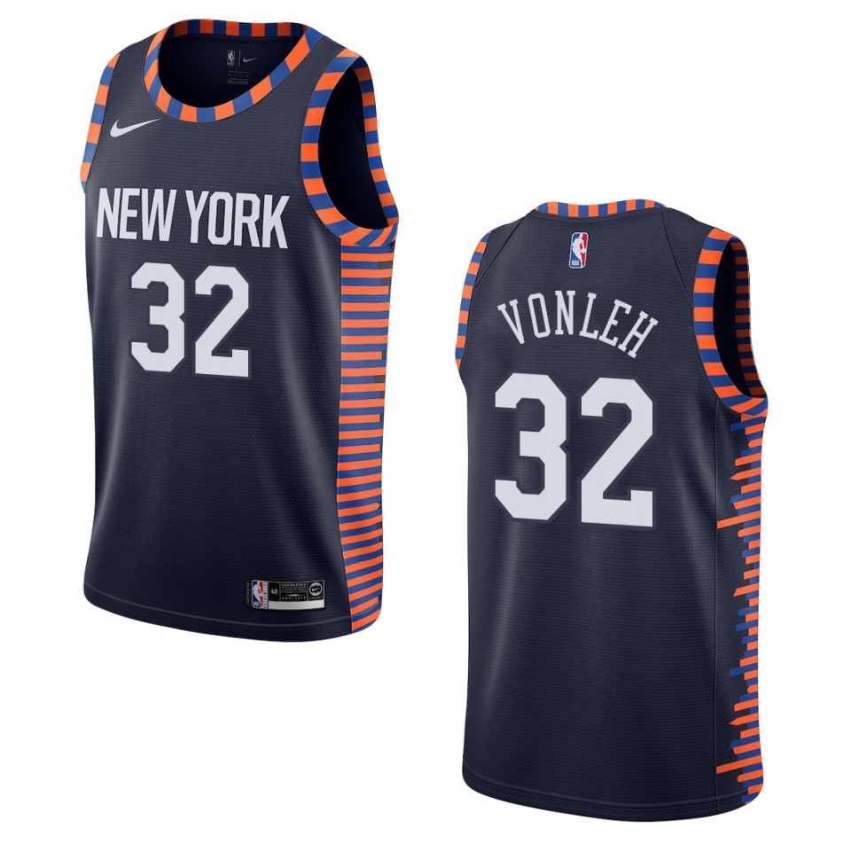 2019-20 Men's New York Knicks #32 Noah Vonleh City Edition Swingman Jersey - Navy