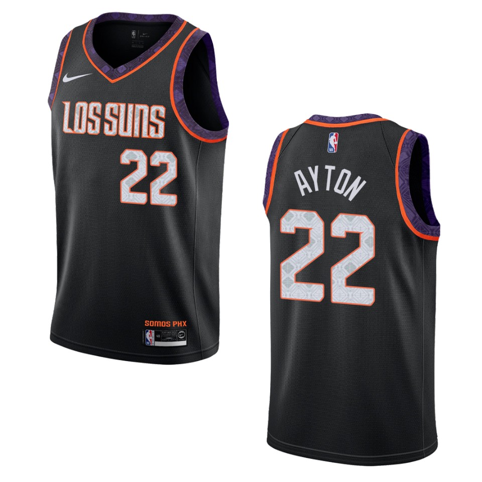 2019-20 Men's Phoenix Suns #22 Deandre Ayton City Swingman Jersey - Black