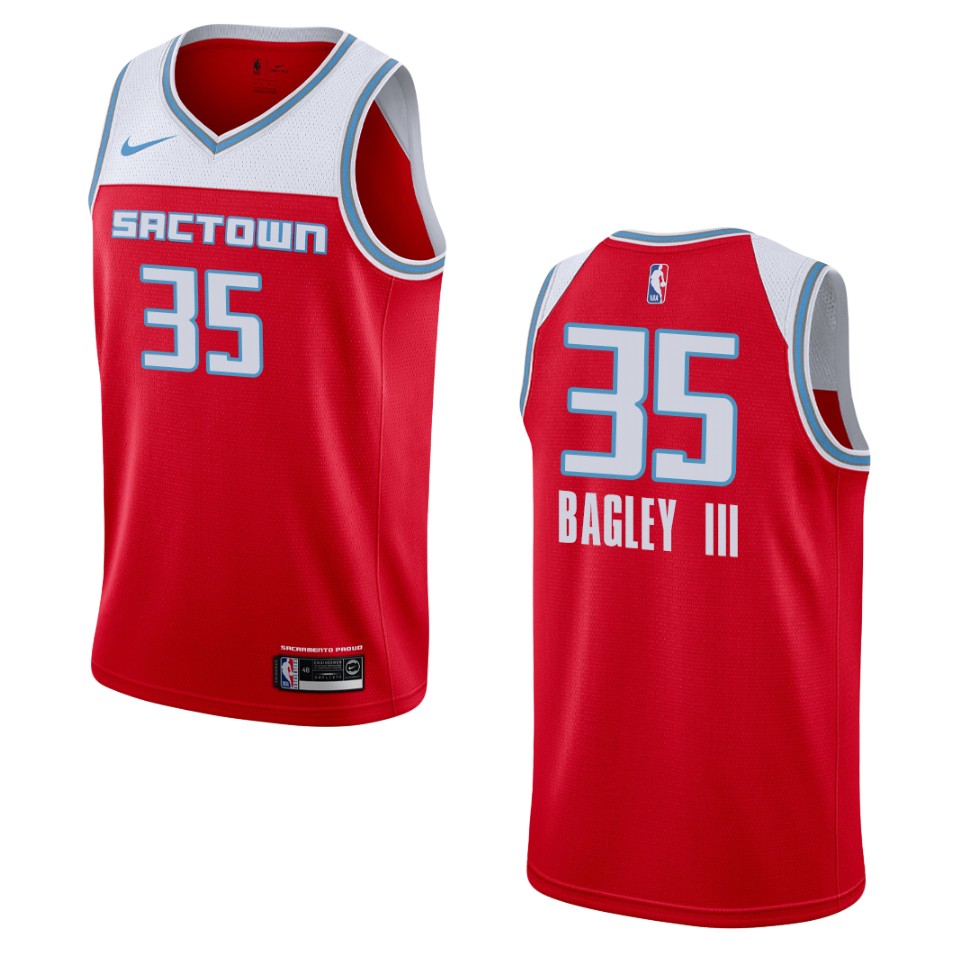 2019-20 Men's Sacramento Kings #35 Marvin Bagley City Swingman Jersey - Red
