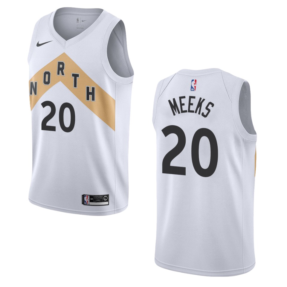 2019-20 Men's Toronto Raptors #20 Jodie Meeks City Swingman Jersey - White