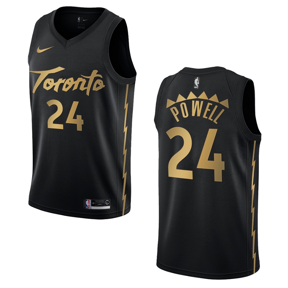 2019-20 Men's Toronto Raptors #24 Norman Powell City Edition Swingman Jersey - Black