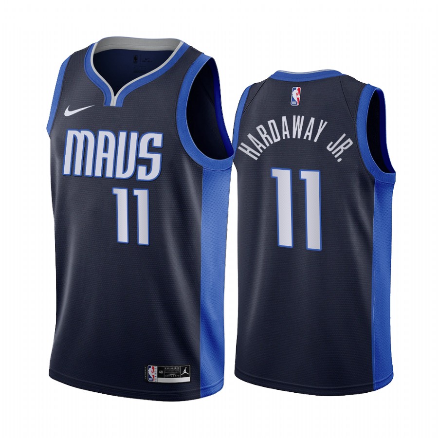 2020-21 Dallas Mavericks Tim Hardaway Jr. Earned Edition Navy #11 Jersey