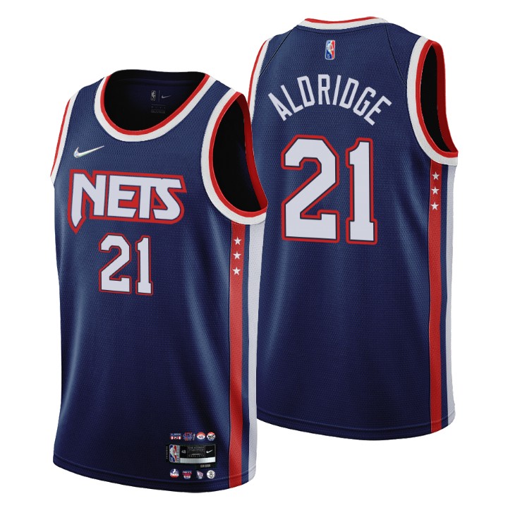 2021-22 Brooklyn Nets Lamarcus Aldridge City 75th Anniversary Jersey