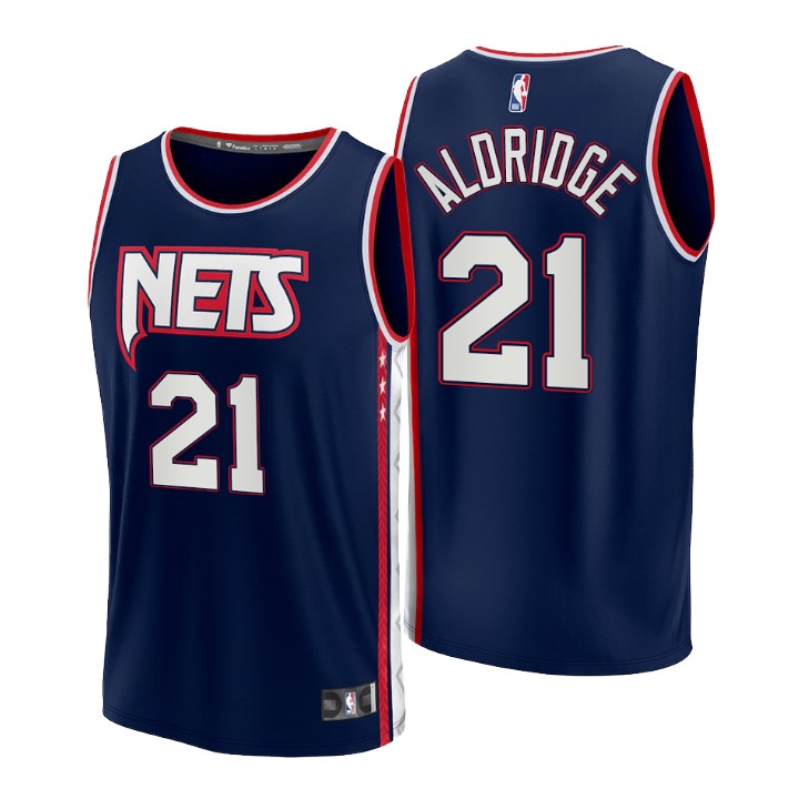 2021-22 Brooklyn Nets Lamarcus Aldridge Replica Jersey City