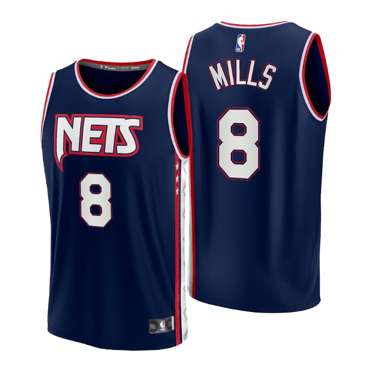 2021-22 Brooklyn Nets Patty Mills Replica Jersey City