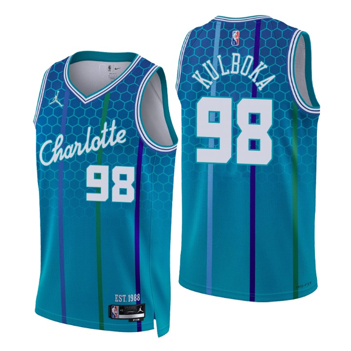 2021-22 Charlotte Hornets Arnoldas Kulboka City 75th Anniversary Jersey