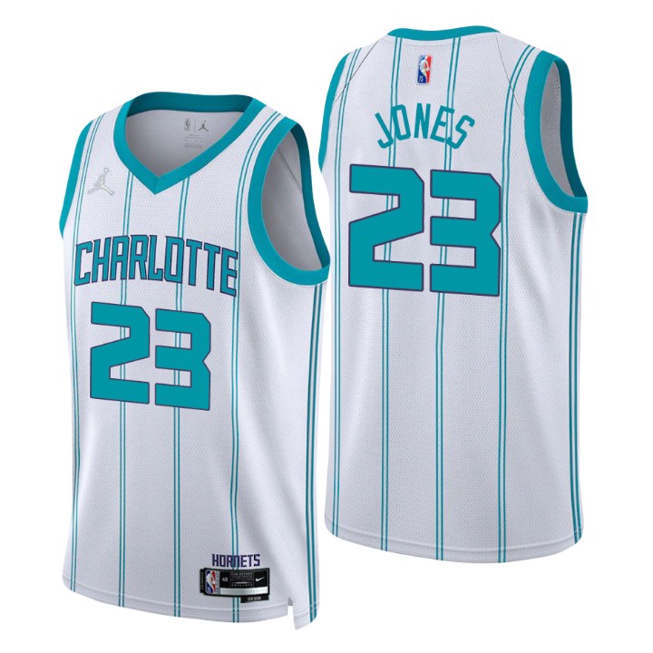 2021-22 Charlotte Hornets Kai Jones Association 75th Anniversary Jersey