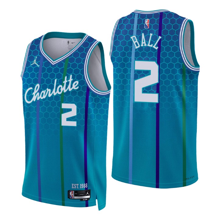 2021-22 Charlotte Hornets Lamelo Ball City 75th Anniversary Jersey